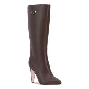NWT MATEO BY INC Womens Brown Charlotte Pointed Toe Stiletto Boots 9.5 M